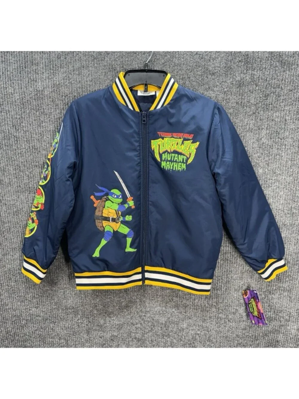 Teenage Mutant Ninja Turtles Jacket Boys Kids 10/12 Mutant Mayhem TMNT Bomber
